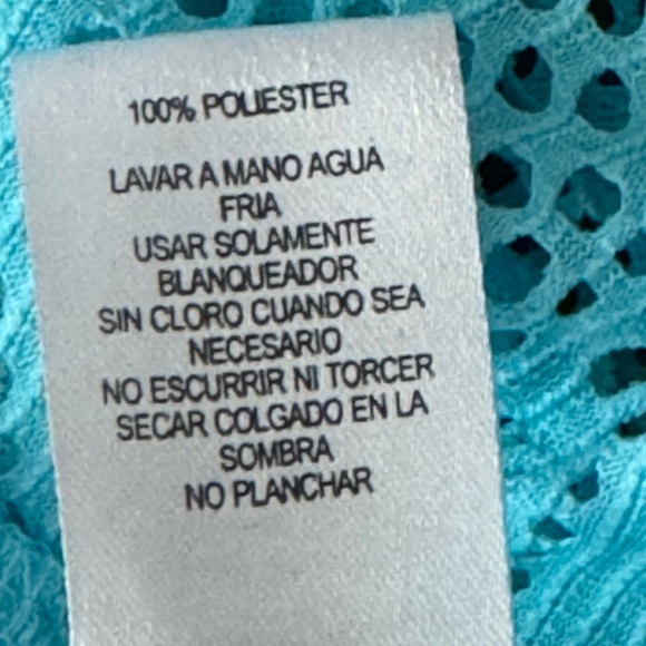 Aqua Lace Razorback Top - Picture 5 of 5